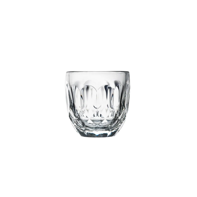 Lot de 6 tasses expresso facettes, TROQUET La Rochère