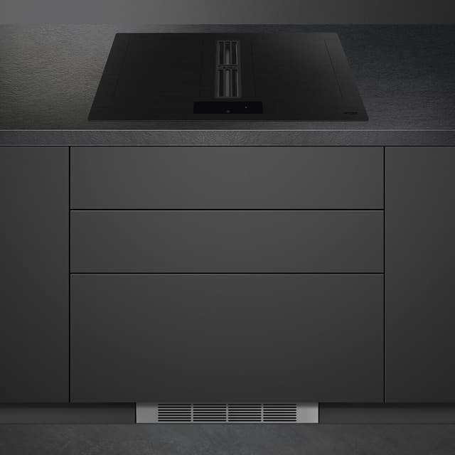 Smeg Kogeplade med integreret emhætte HOBD382MB2