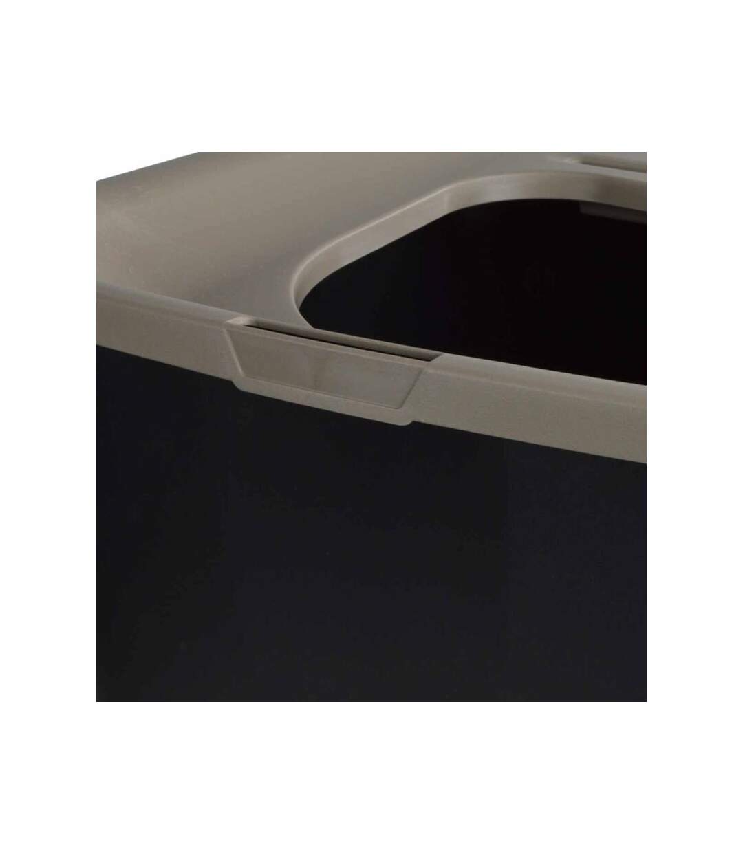 Paris Prix - Maison De Toilette Chat recyclé 57cm Taupe & Noir