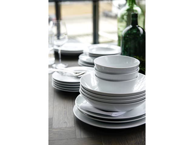 Pillivuyt Eventail Tallerken flad Dia 28 cm Hvid