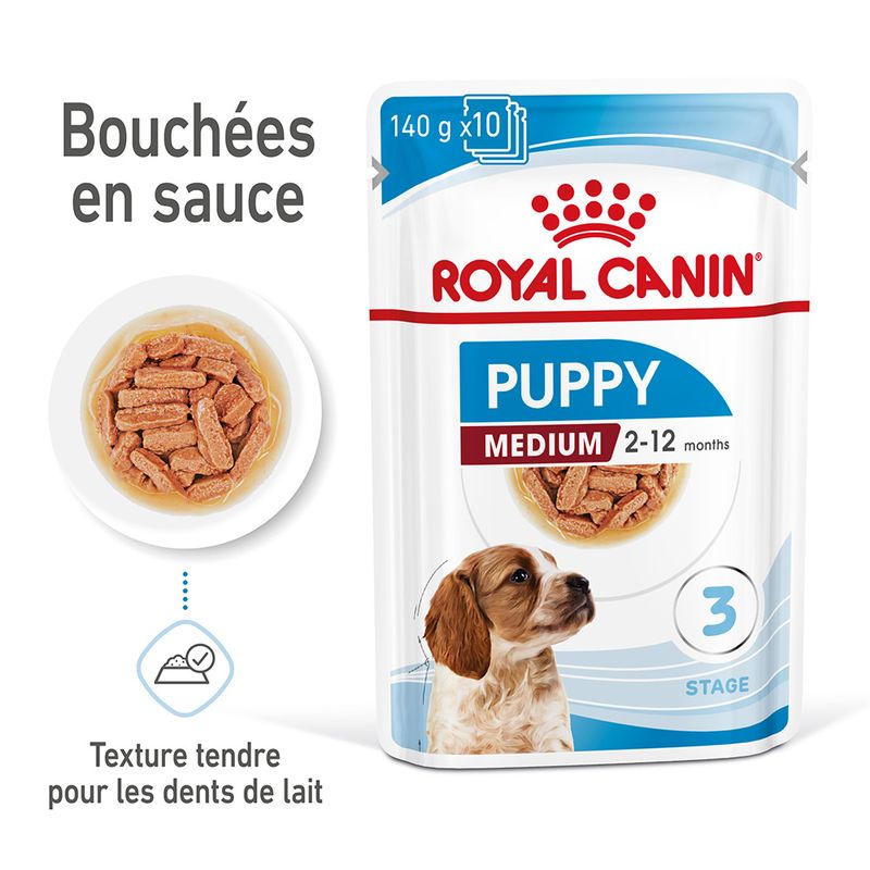 Royal Canin Medium Puppy en sauce