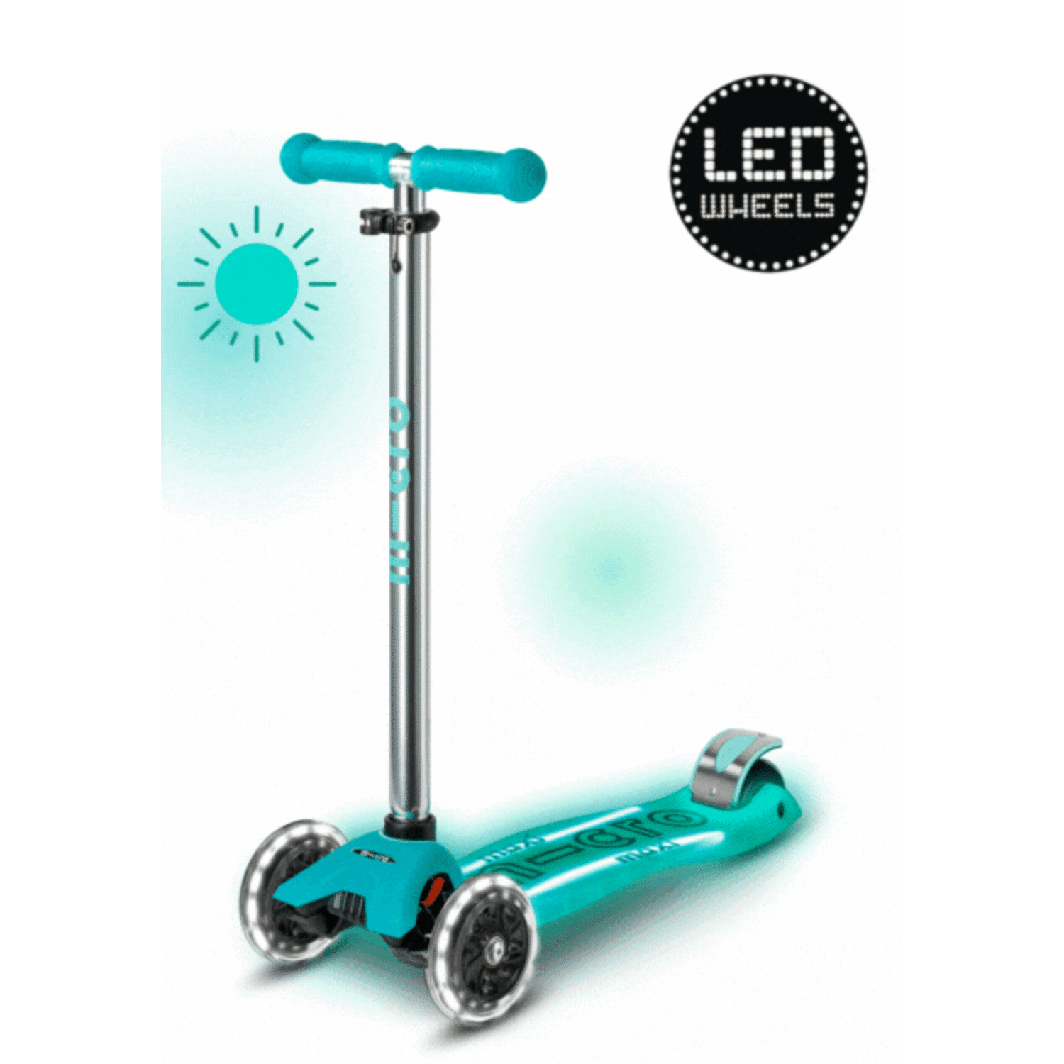 Micro step | Maxi Deluxe Glow LED Plus Aqua Mint