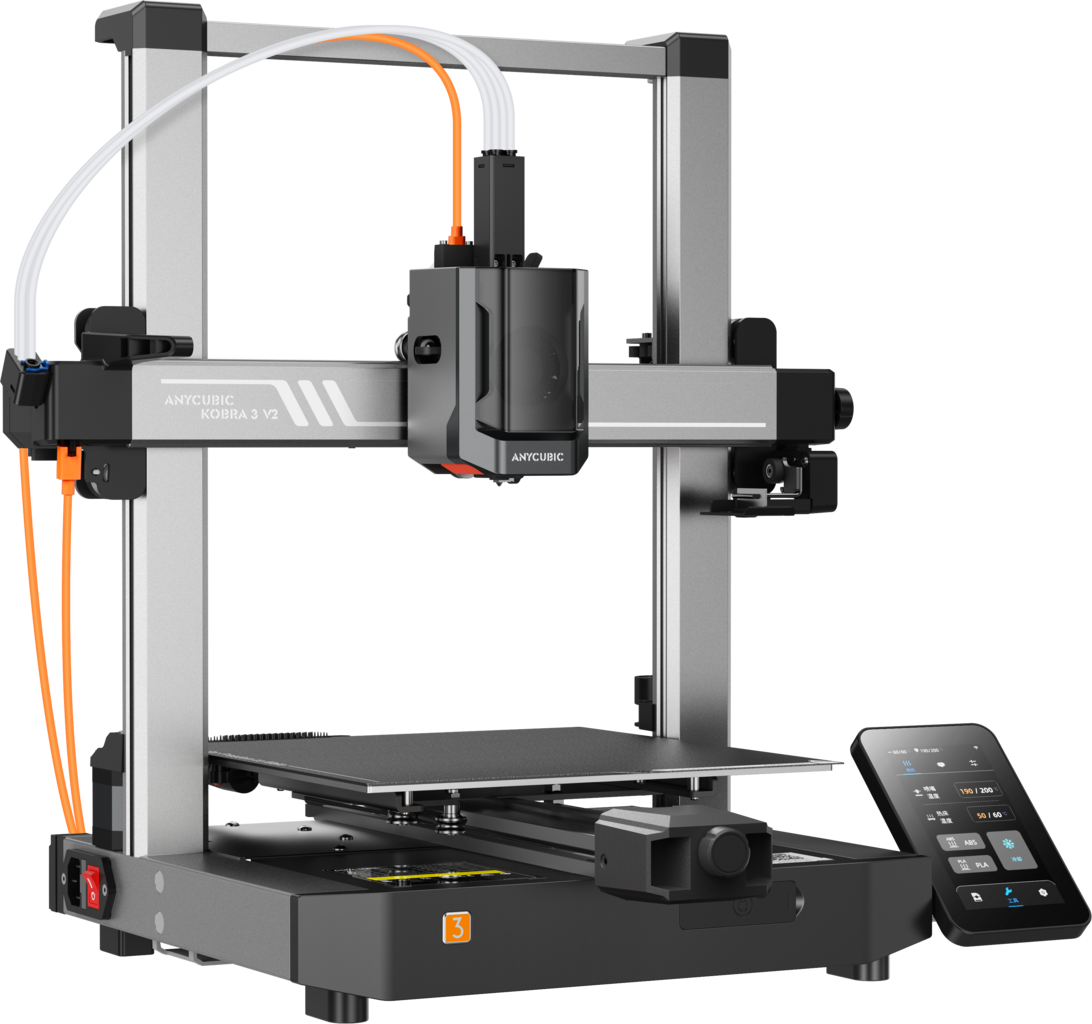 Anycubic  Kobra 3 V2    Mehr Farbe, mehr Tempo, mehr Komfort!