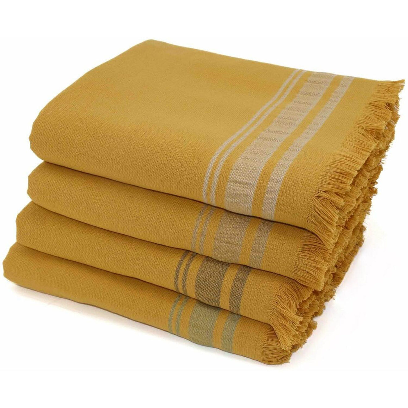 Febronie Fouta éponge Faro jaune - 100x180 cm