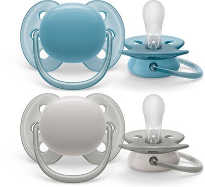 Philips Avent Ultra Soft Smokk 6-18m 2-Pack, Blå/Hvit