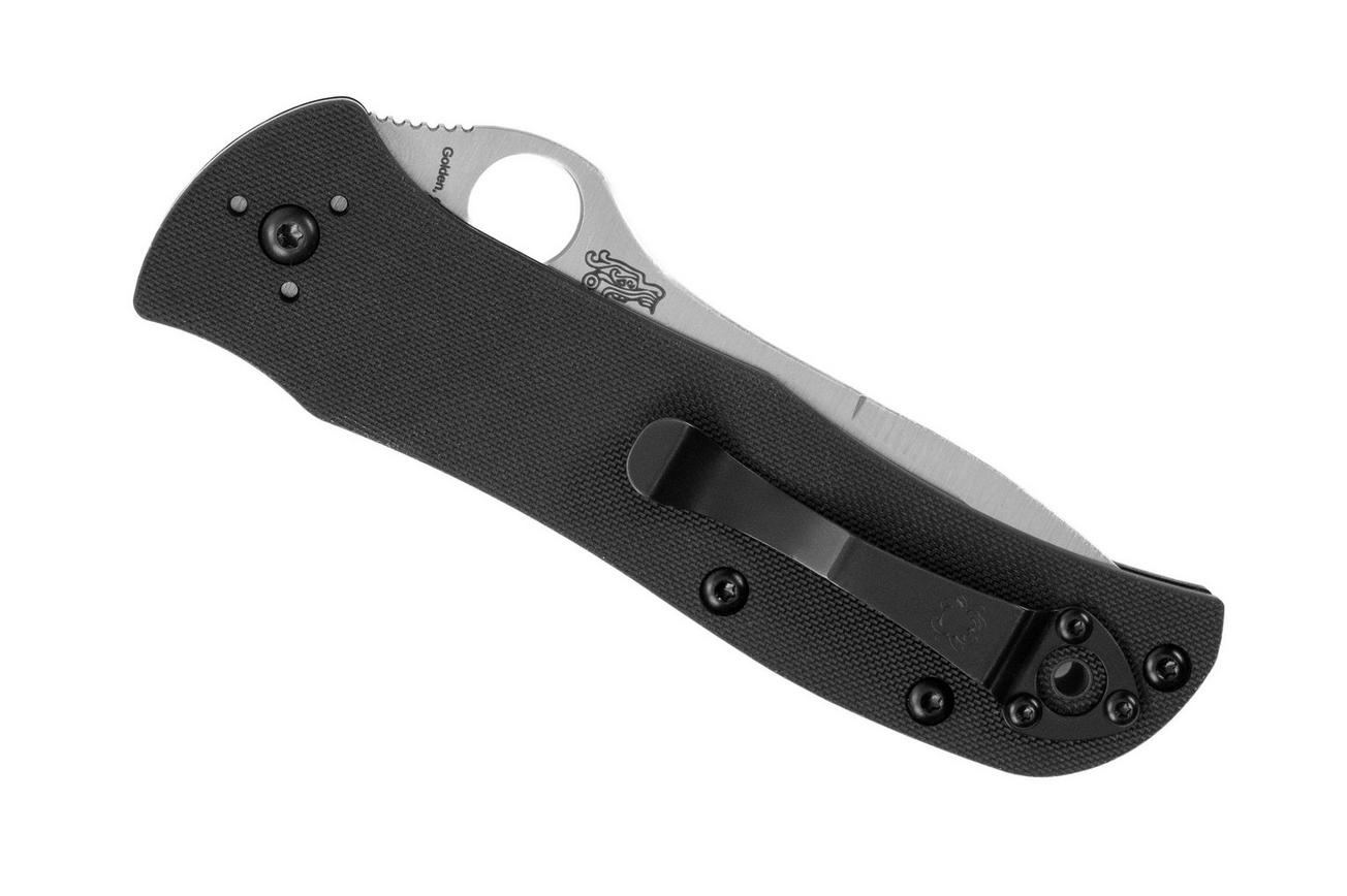 Spyderco Starmate C55G20CVP Satin CPM 20CV, Black G10, Sprint Run zakmes, Bob Terzuola design