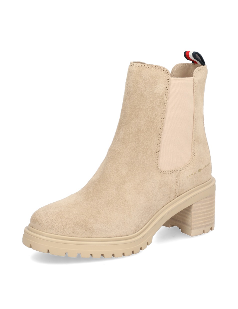 ESSENTIAL MIDHEEL SUEDE BOOTIE