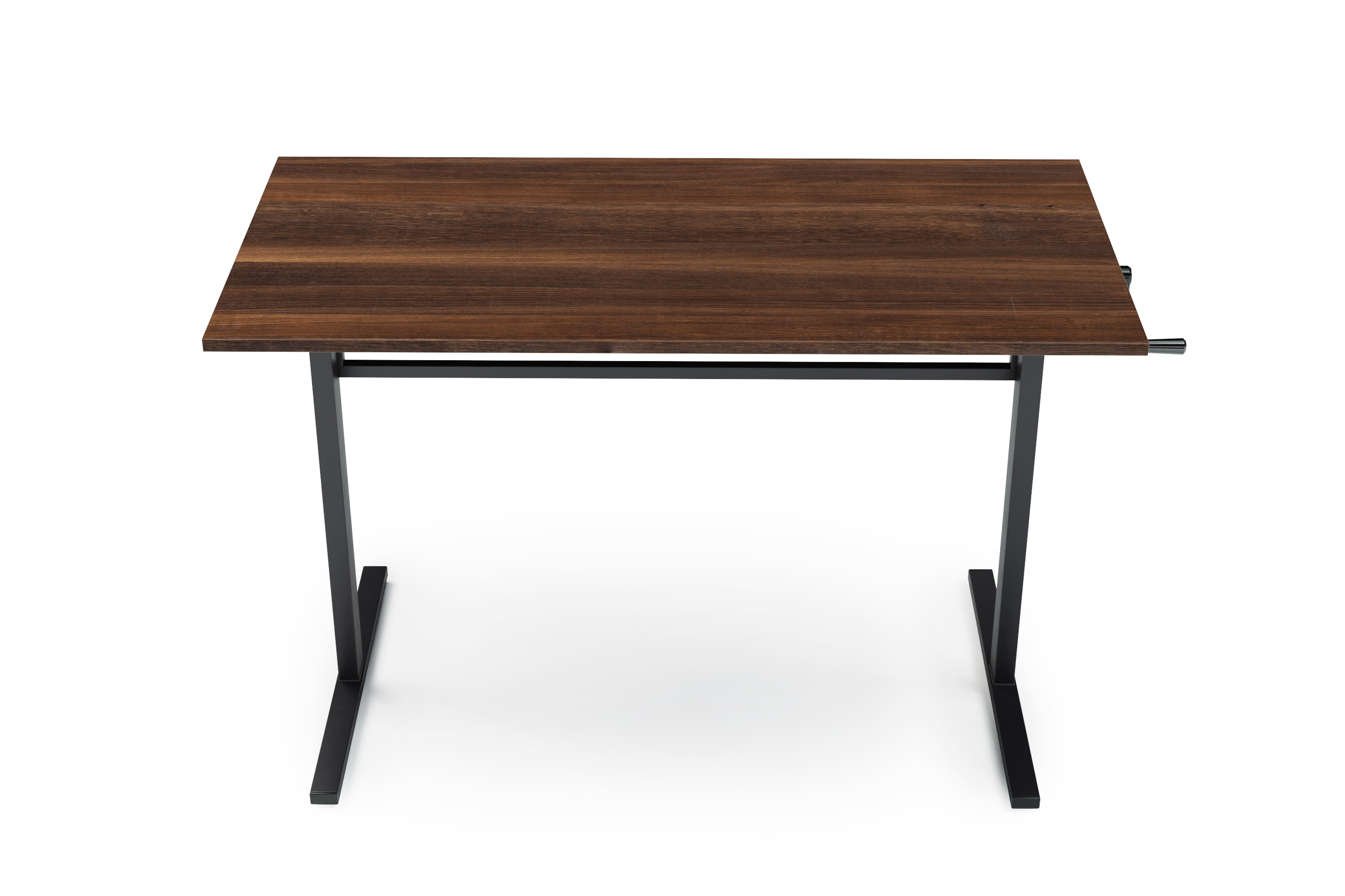 Stehpult manuell höhenverstellbar braun/schwarz 120 x 60 cm