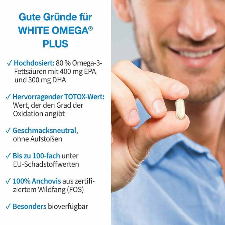 White Omega Original Omega-3-Fettsäuren Weichkapseln , 90 St
