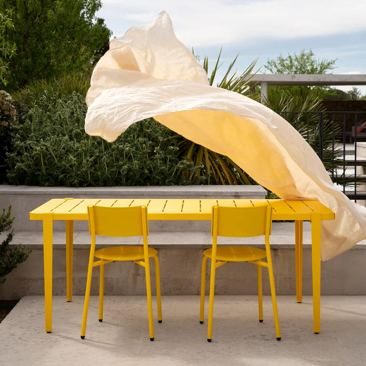 TipToe - Gartentisch MIDI Kollektion, 190 x 90 cm, sonnengelb