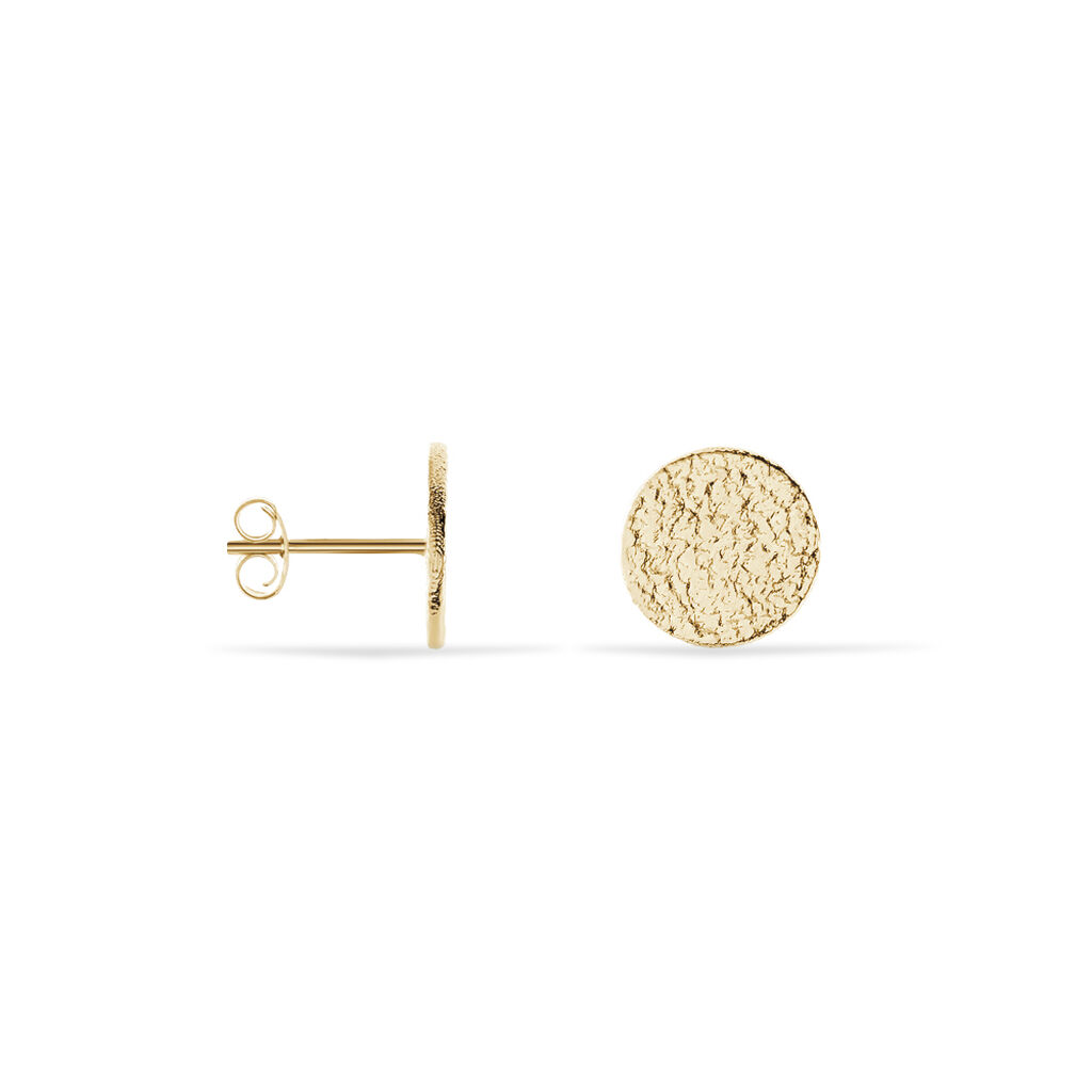 Boucles D'oreilles Puces Blanka Plaqué Or Jaune