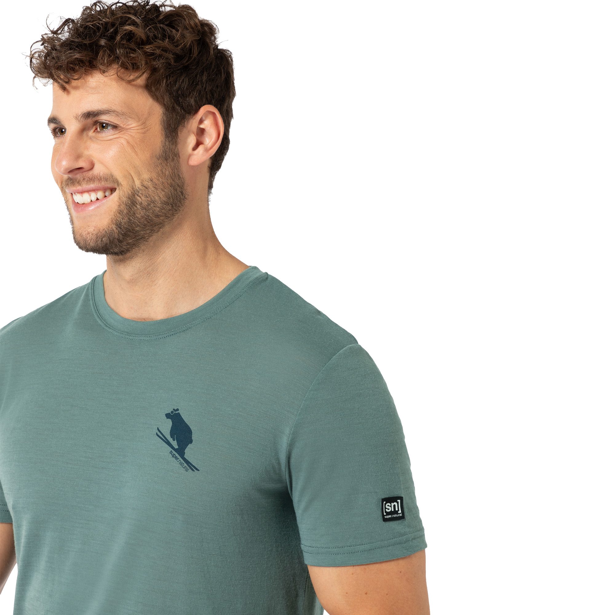 super.natural Little Flear T-Shirt Herren balsam green