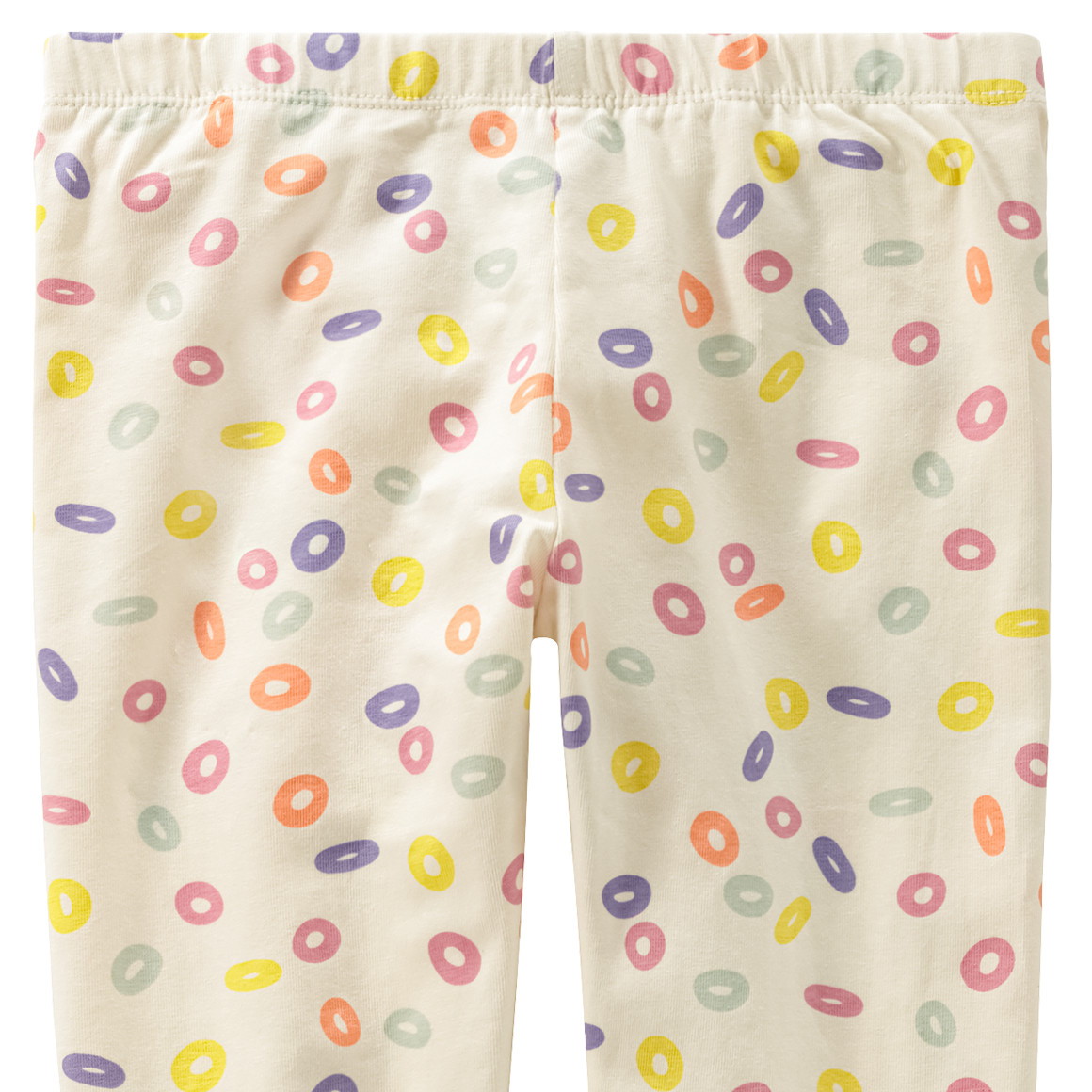 Topolino Kinder Leggings mit Allover-Muster creme / bunt