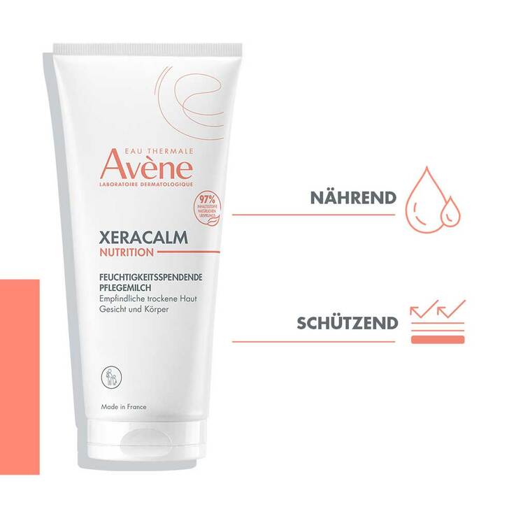 Avene Xeracalm Nutrition feuchtigkeitsspendende Pflegemilch, 200 ml