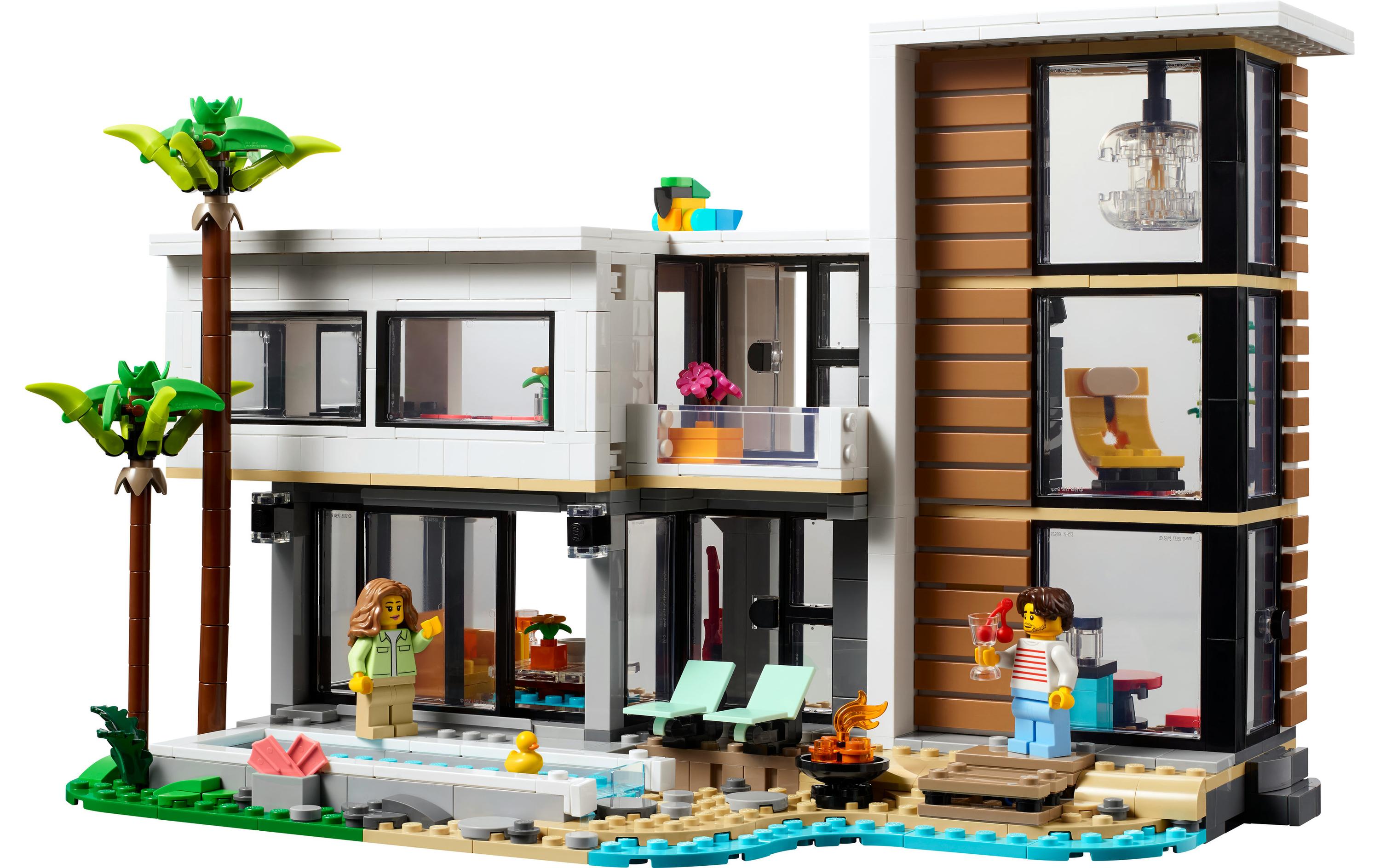 Creator Modernes Haus 311533-in-1-Set für unzählige Spielmöglichkeiten