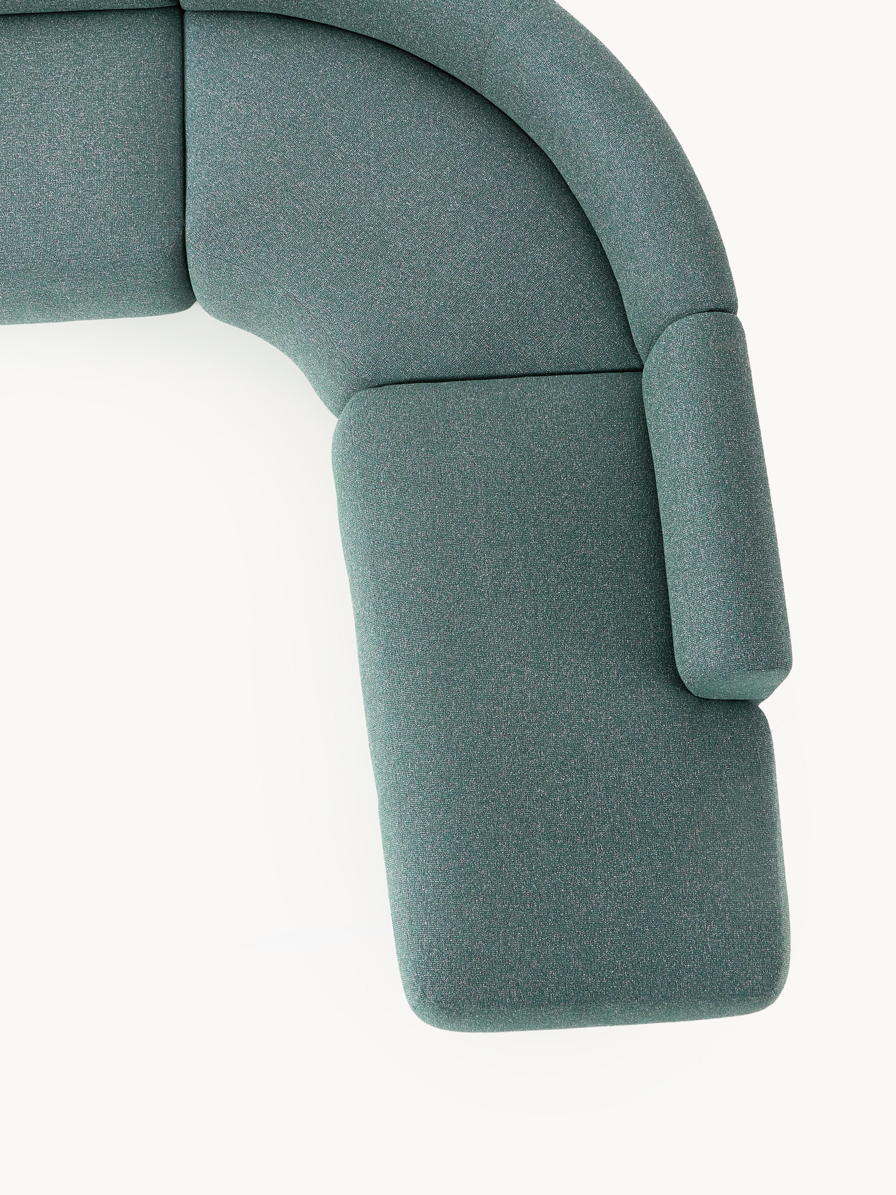 Modulaire bouclé hoekbank Sofia (4-zits)