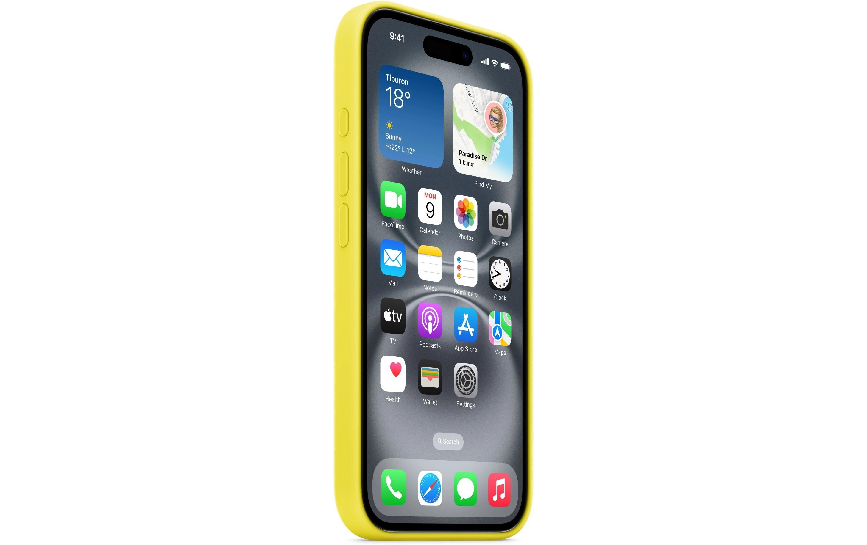 Silicone Case mit MagSafe iPhone 16 SternfruchtSilikon-Backcover mit «MagSafe» für das Apple iPhone 16