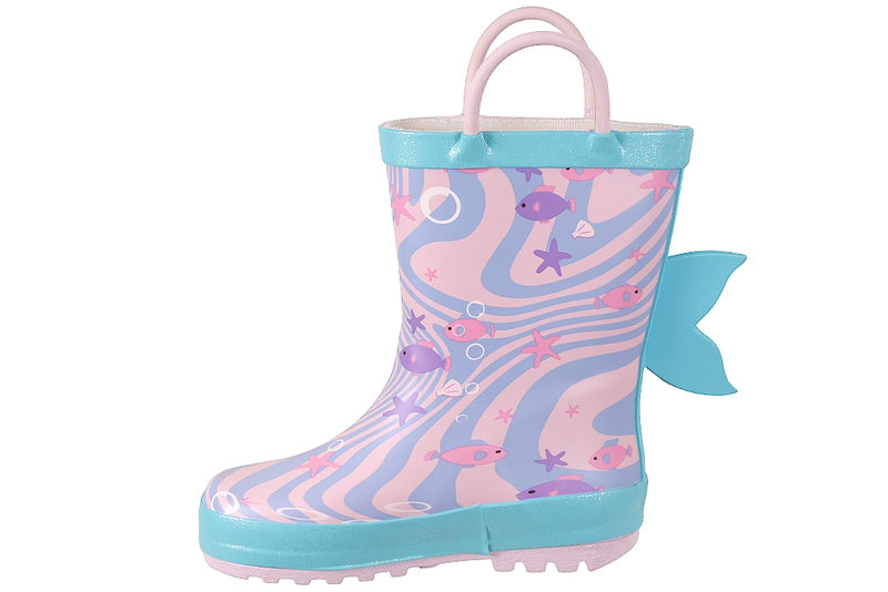 ZIGZAG ROOK KIDS RUBBER BOOT PINK MERMAID