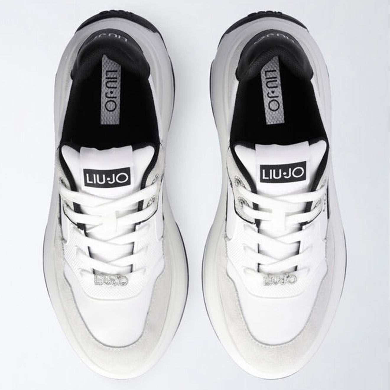 Liu-Jo Sneakers Jane blanc/noir/argenté