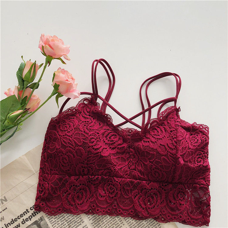 KONGER - Kanten bralette met bandjes