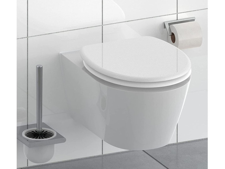 WC zitting duroplast, met soft-close-mechanisme