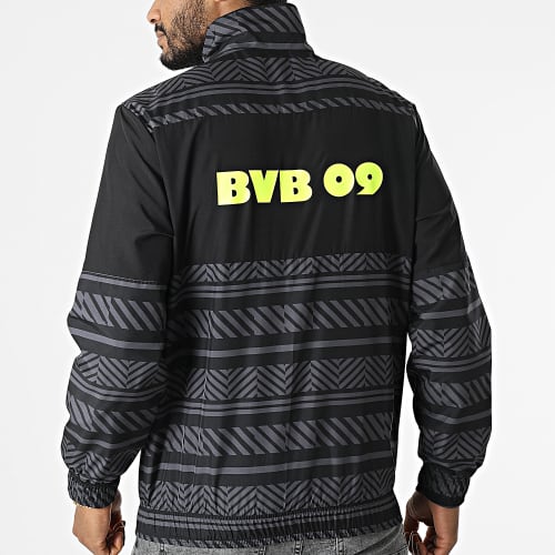 Veste Zippée Borussia Dortmund Prematch Noir Gris