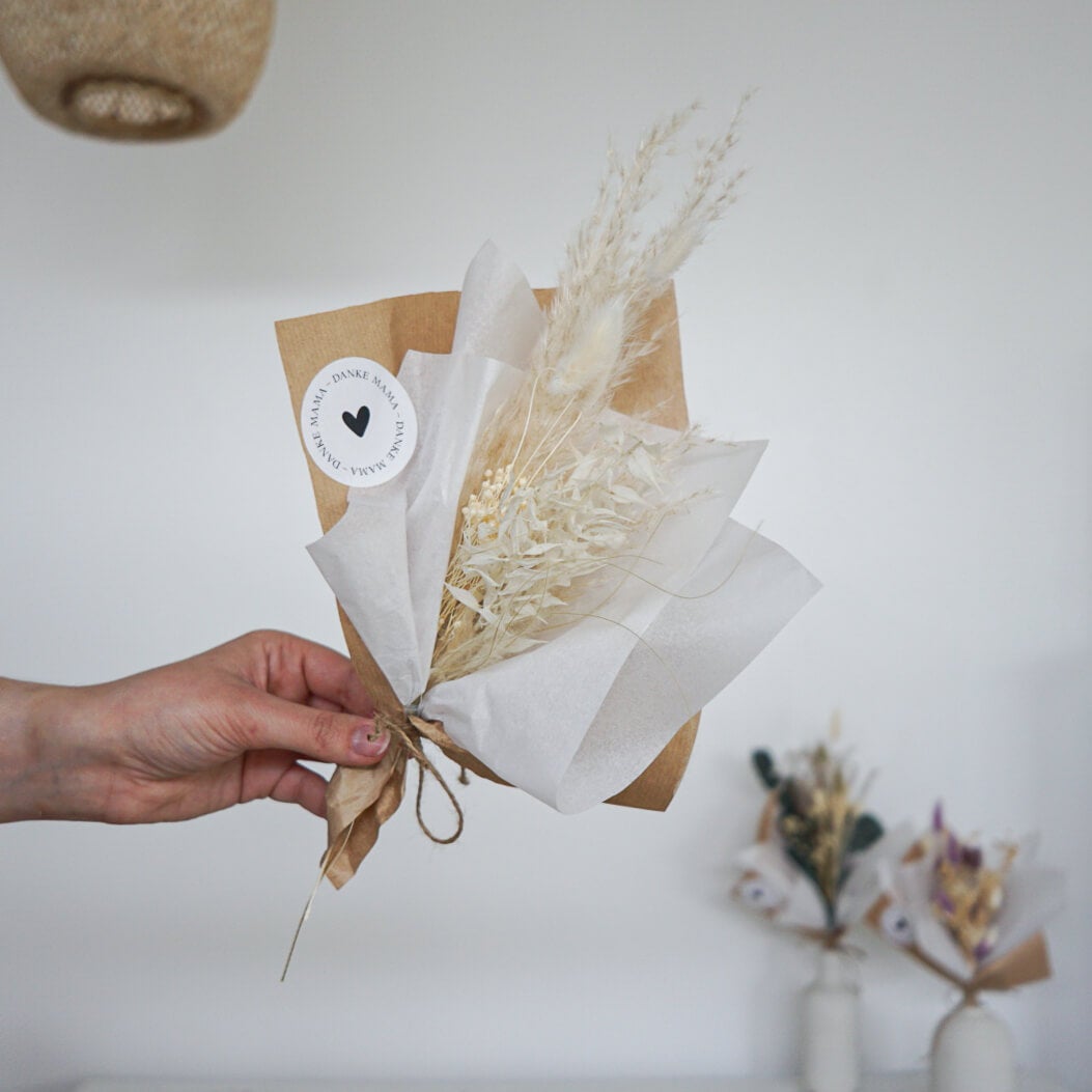 Gedroogde bloemenboeket Pampasgras Boho Dream Mini - 4 stuks