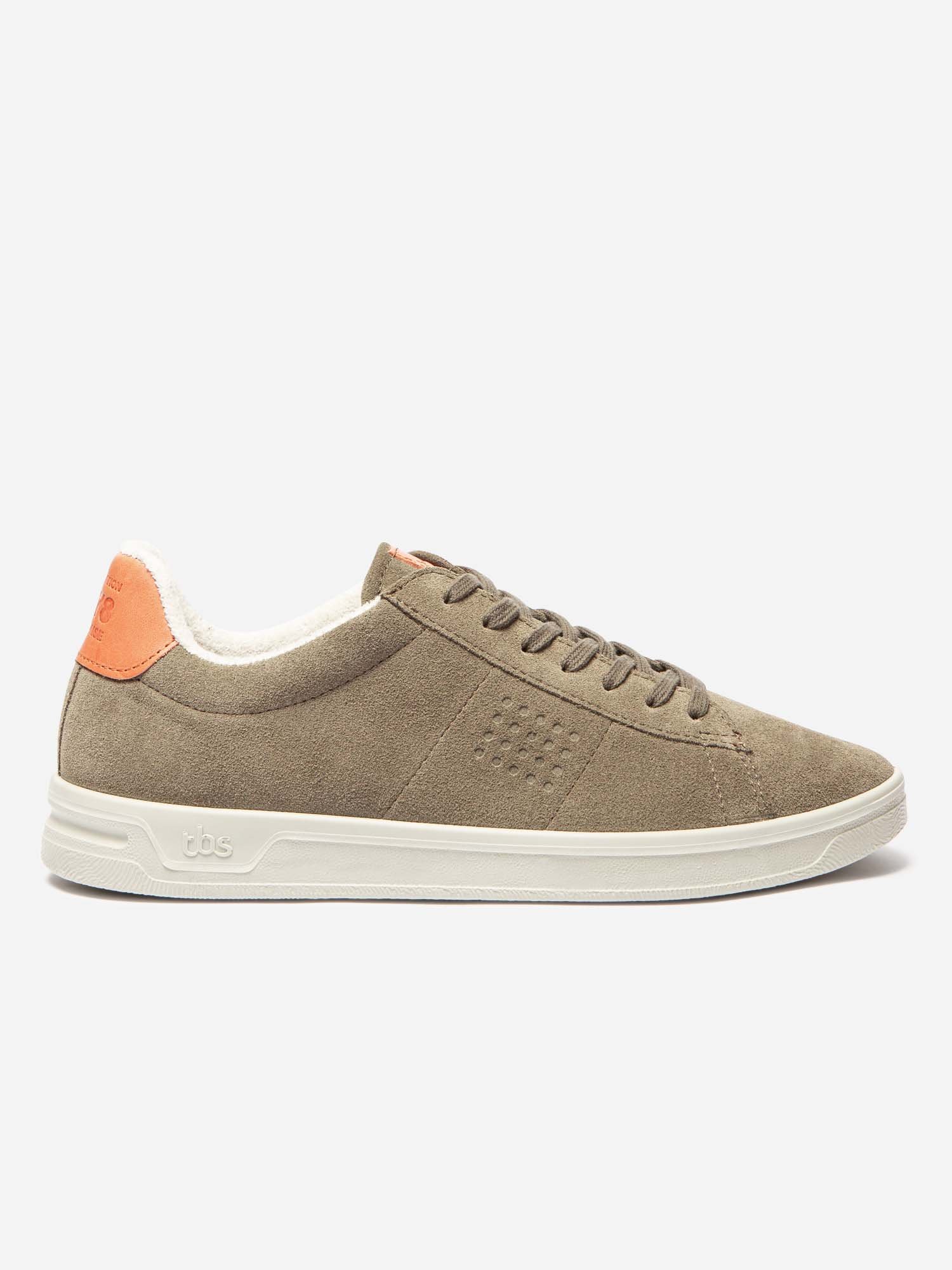 Baskets Homme Fabriquées En France Cuir Velours Kaki