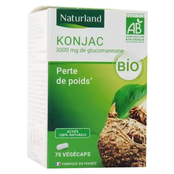 Naturland Konjac 75 cápsulas vegetais