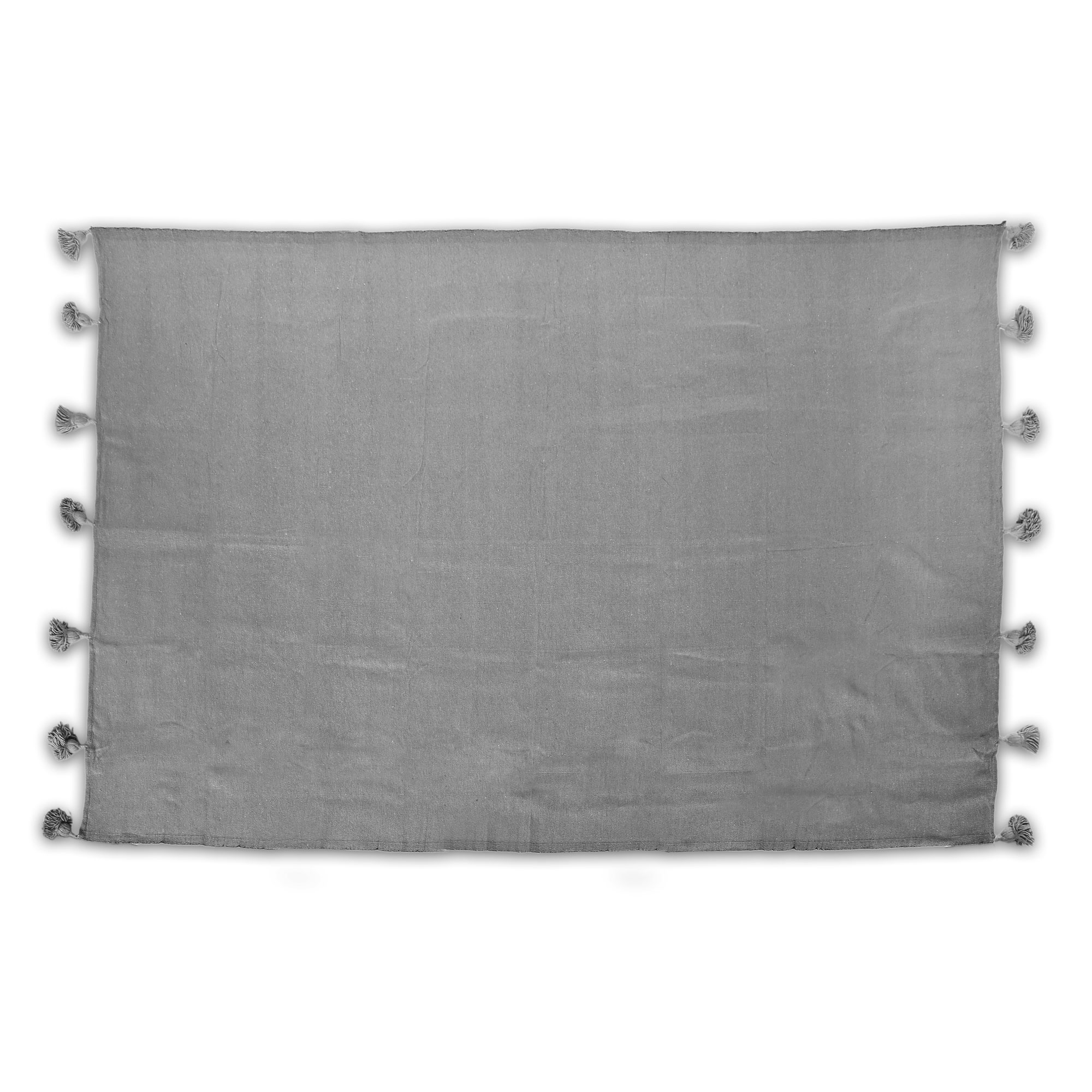 Baumwolldecke grau, B 300 cm, L 190 cm von fischer's lagerhaus
