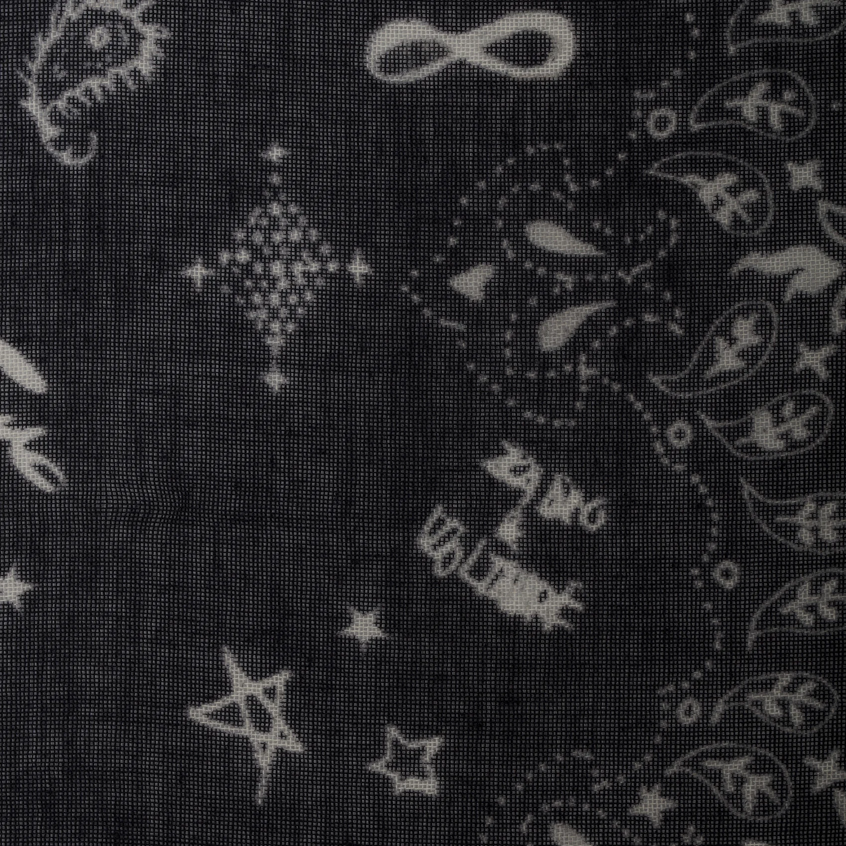 MADDIE - Foulard carré en coton | Noir