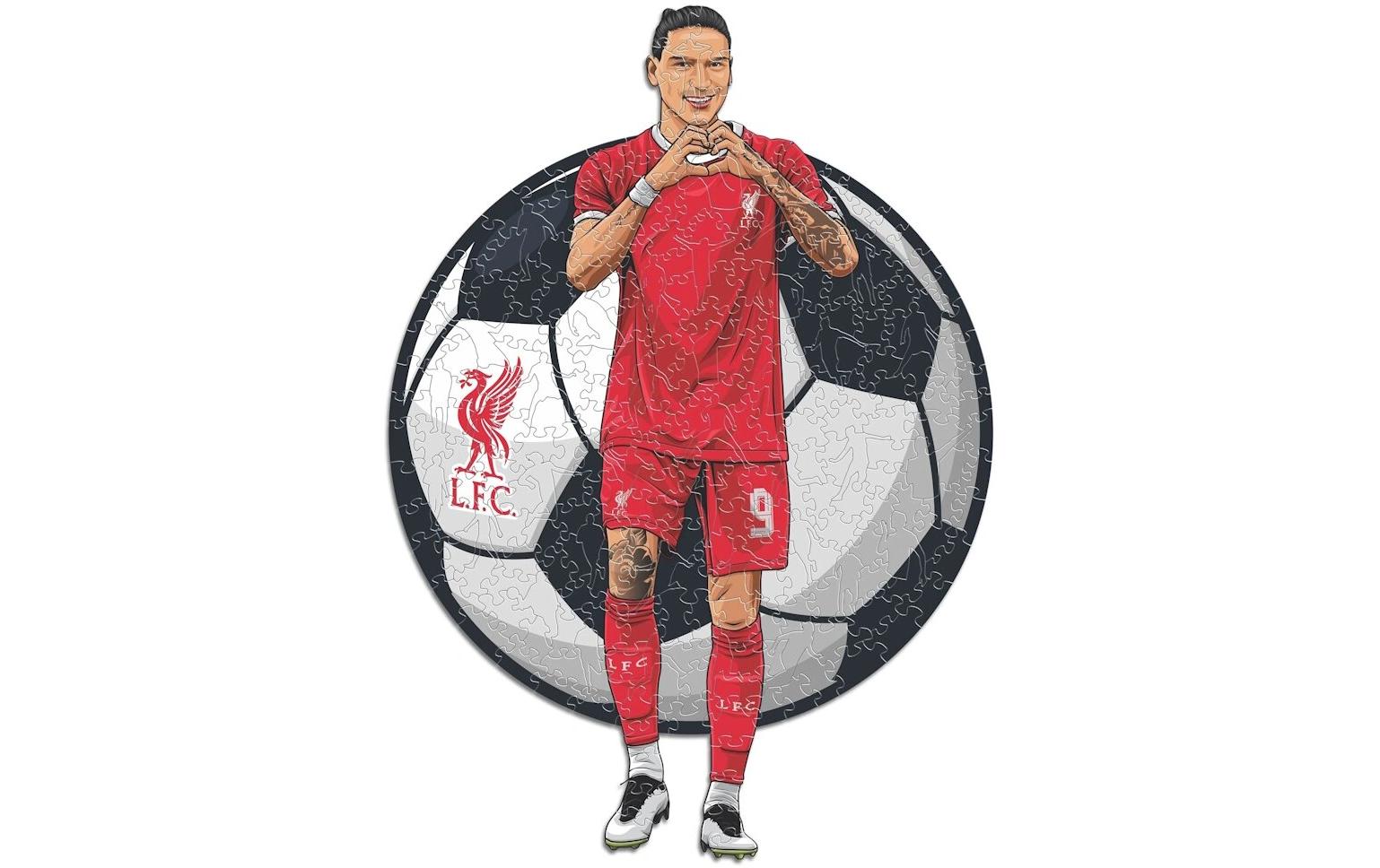 Liverpool FC – Darwin NuñezOffizielles Holzpuzzle, Grösse M