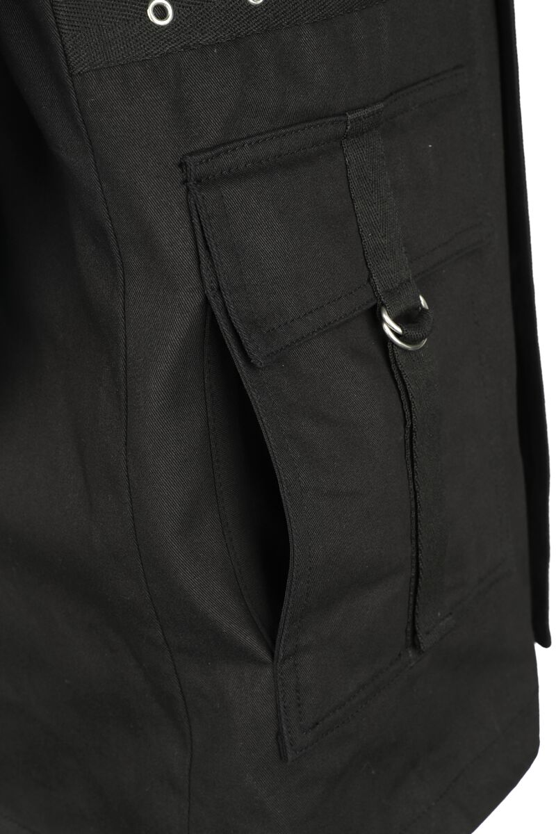 Manteau avec détails fermetire Éclair | Gothicana by EMP Manteau court