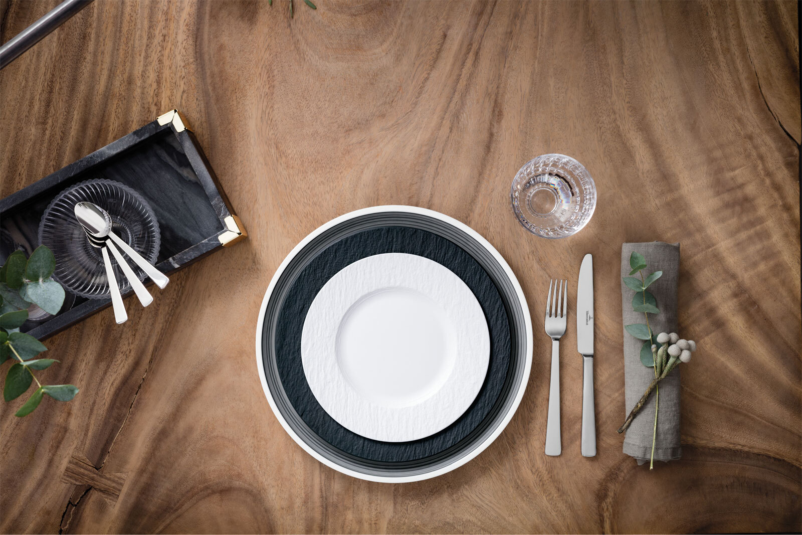 Villeroy & Boch Frühstücksteller MANUFACTURE ROCK 22,5 cm Porzellan weiß