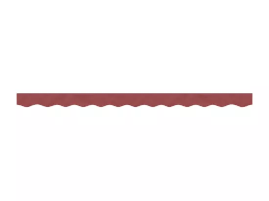 Tissu de remplacement de cantonnière d’auvent rayure bordeaux