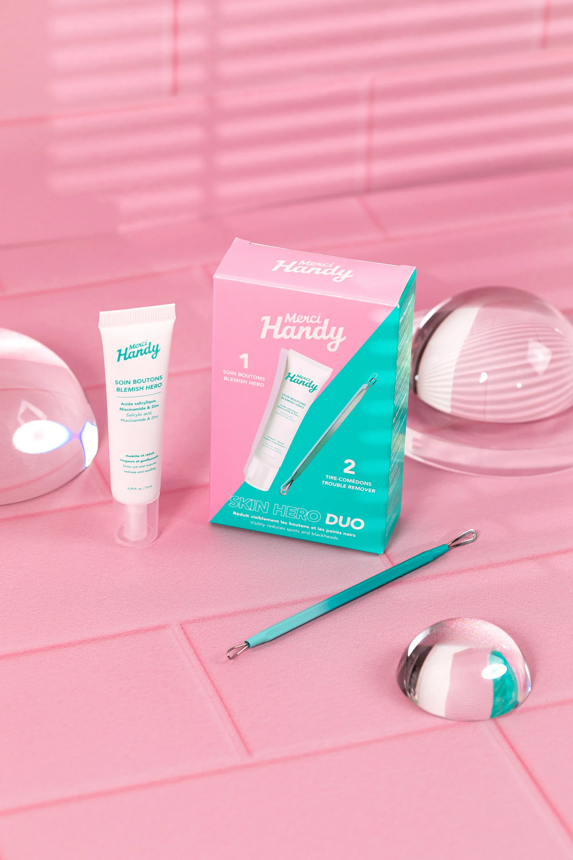 Merci Handy Kit Skin Hero Duo soin boutons & tire-comédon-15 ml