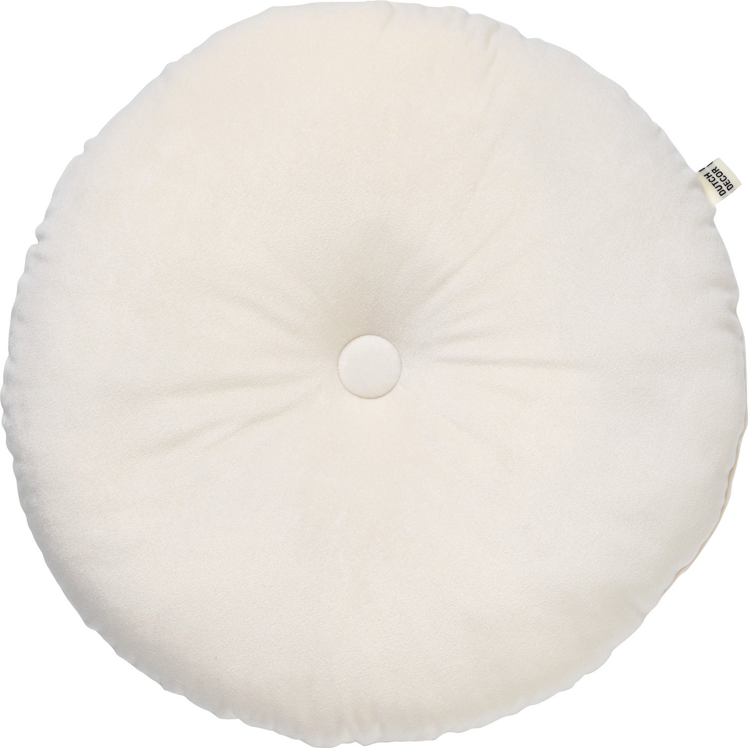 Dutch Decor sierkussen Olly wit D 40 cm