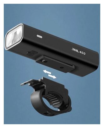 Rockbros Phare avant de vélo 400 lm   câble micro USB - USB-A