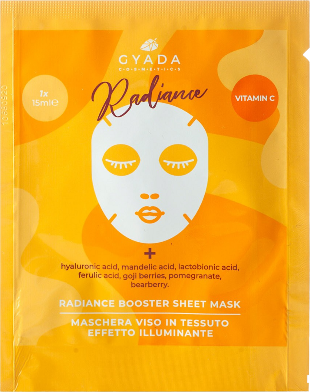 GYADA Cosmetics  Radiance Ausgleichende Tuchmaske, 15 ml