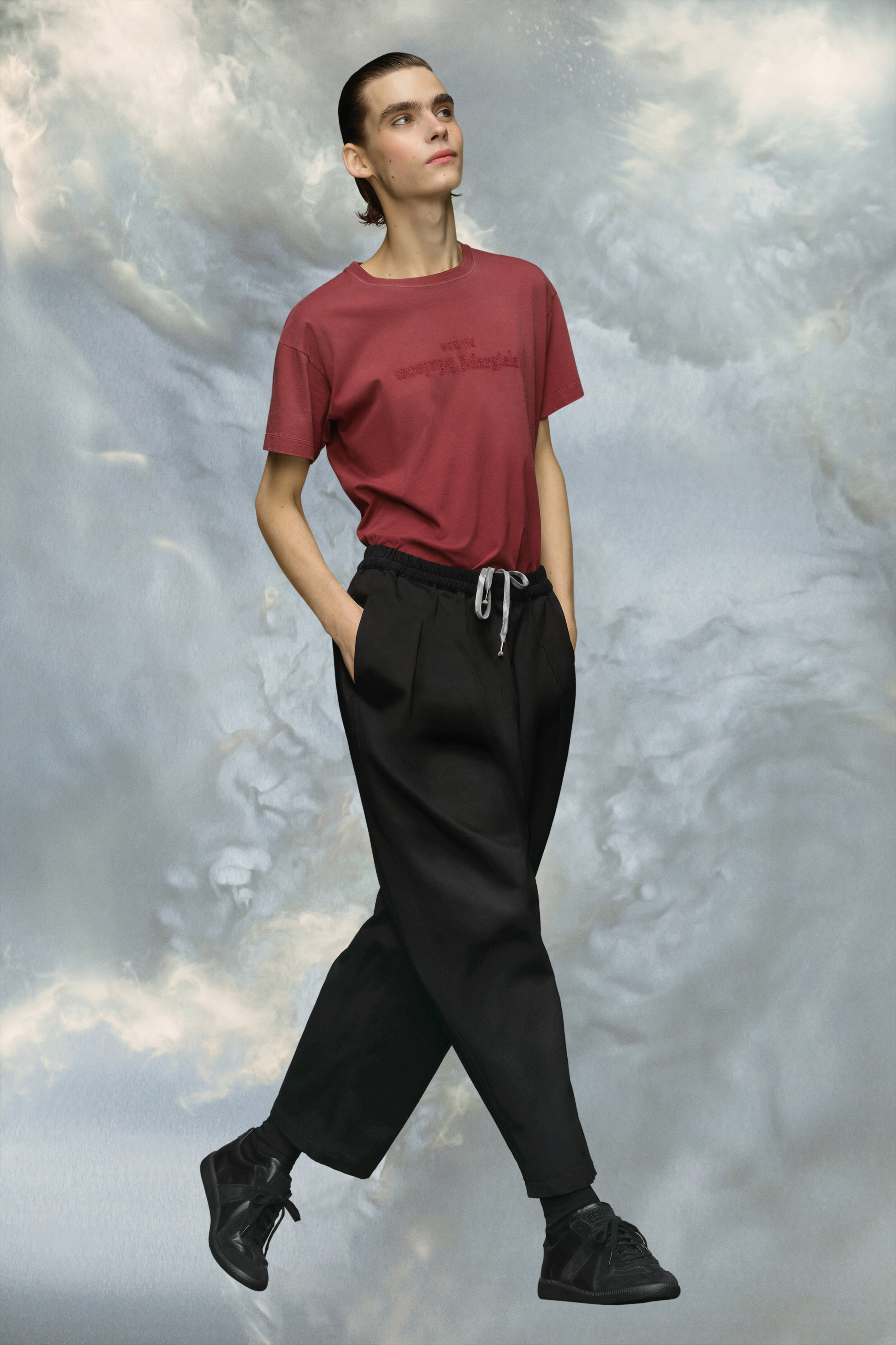 Pantalon en coton noir pour homme Noir
