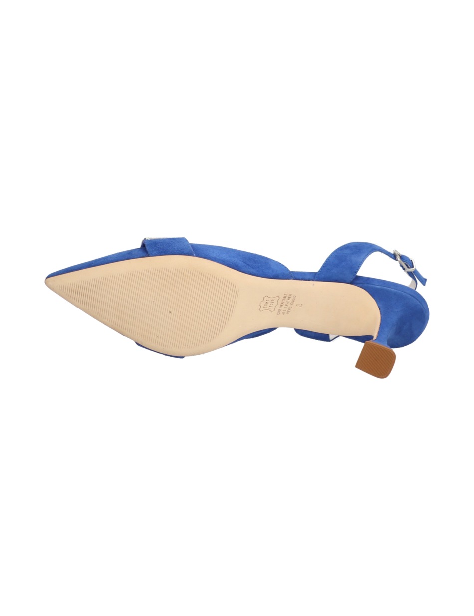 Veloursleder Slingpumps