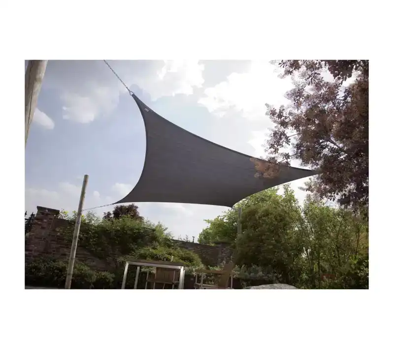 SCHADUWDOEK RUIT GRIJS 3,6X3,6M