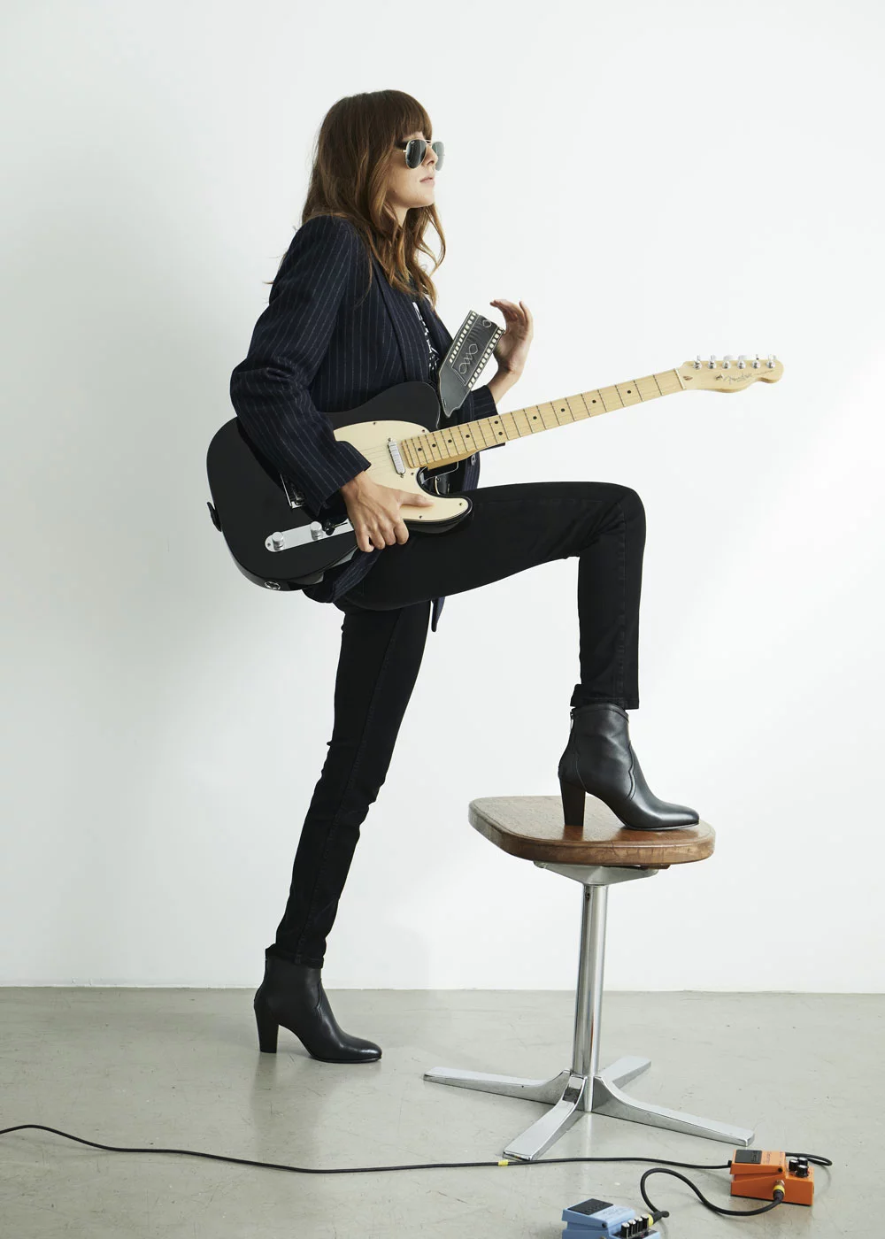 BOOT SWAN CUIR NOIR