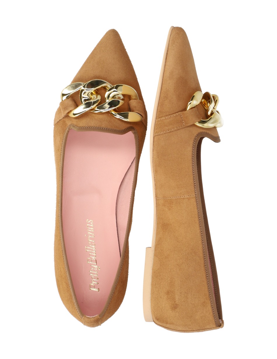 Veloursleder Ballerina