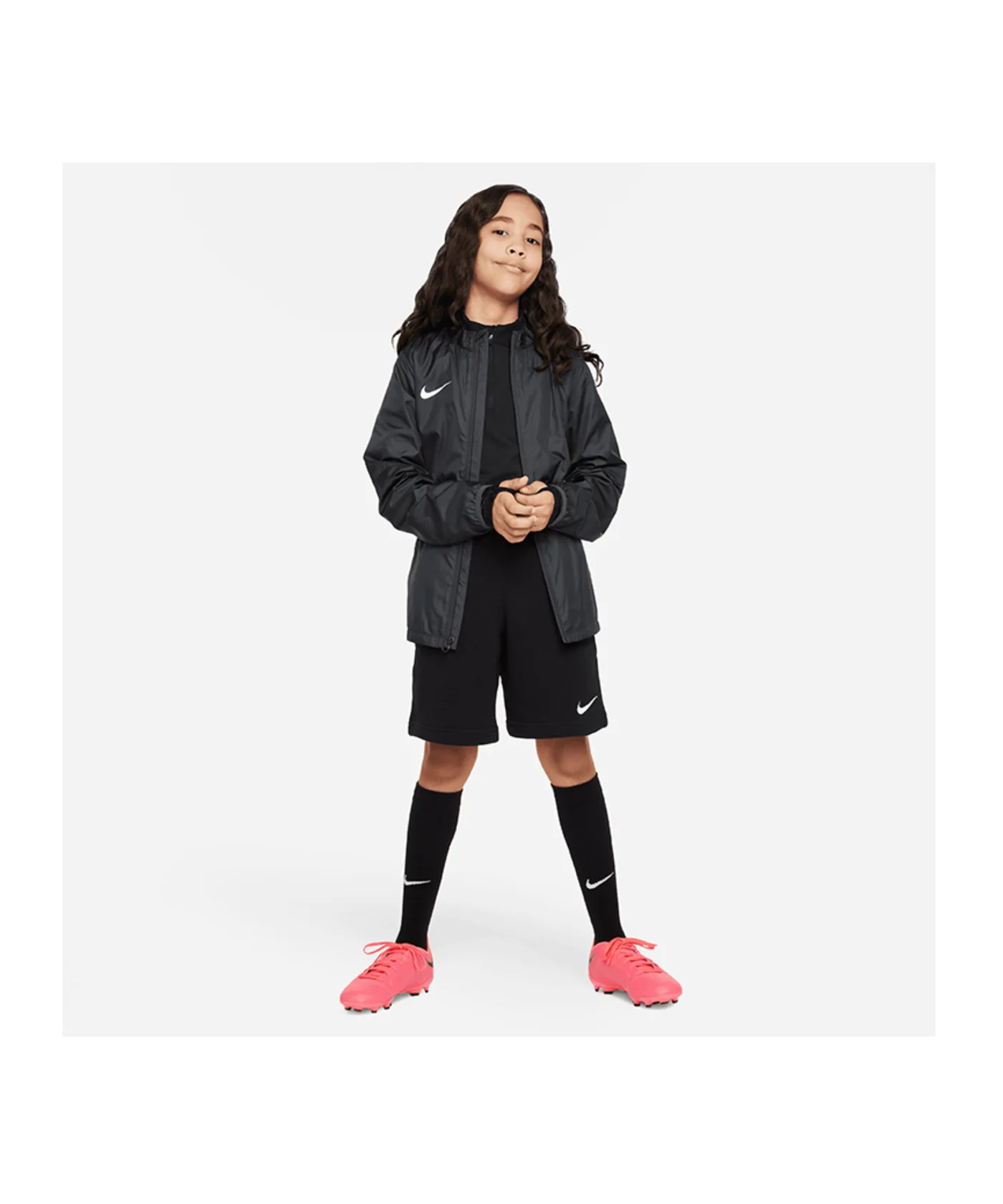 Nike Park 20 Fleece Short Kids Schwarz Weiss F010