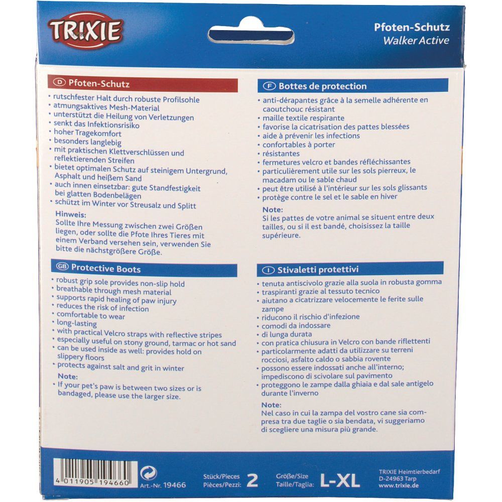 Trixie Pfotenschutz Walker Active L-XL