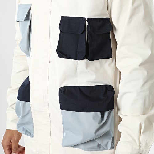 Ensemble Veste Zippée Et Pantalon Cargo BM1690 Beige