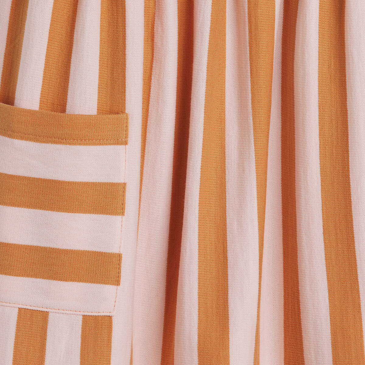 COLEÇÃO LA REDOUTE<br>Vestido listrado com mangas curtas