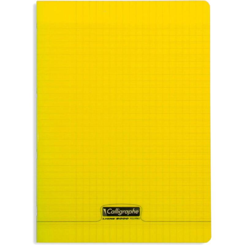Cahier piqué 8000 POLYPRO A4 48 pages grands carreaux 90 g - Assortis