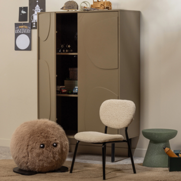 WOOOD opbergkast Cadiz 2-deurs mud bruin grenenhout 135 x 85 x 40 cm